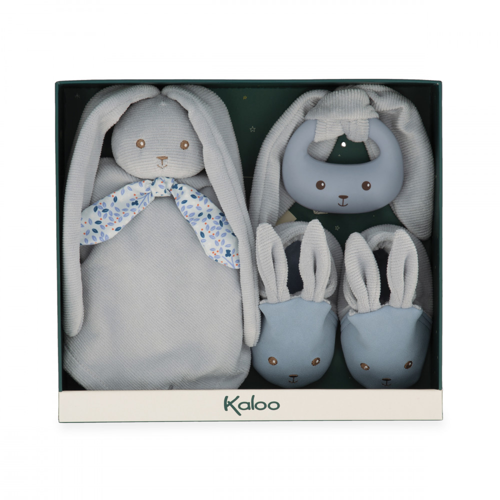 Mon premier coffret de naissance lapinoo bleu- kaloo