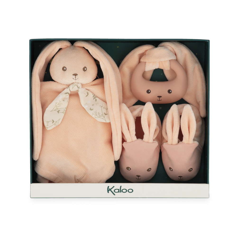 Mon premier coffret de naissance lapinoo pêche - kaloo