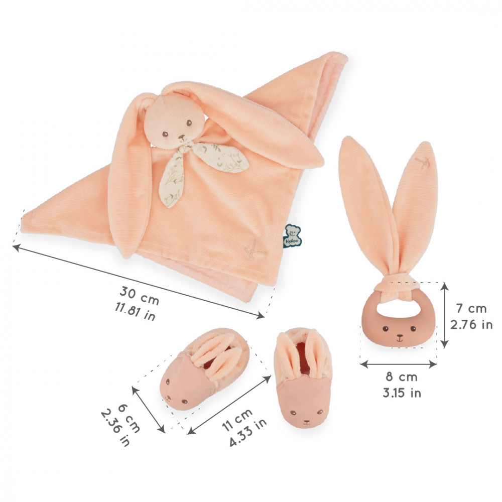 Mon premier coffret de naissance lapinoo pêche - kaloo