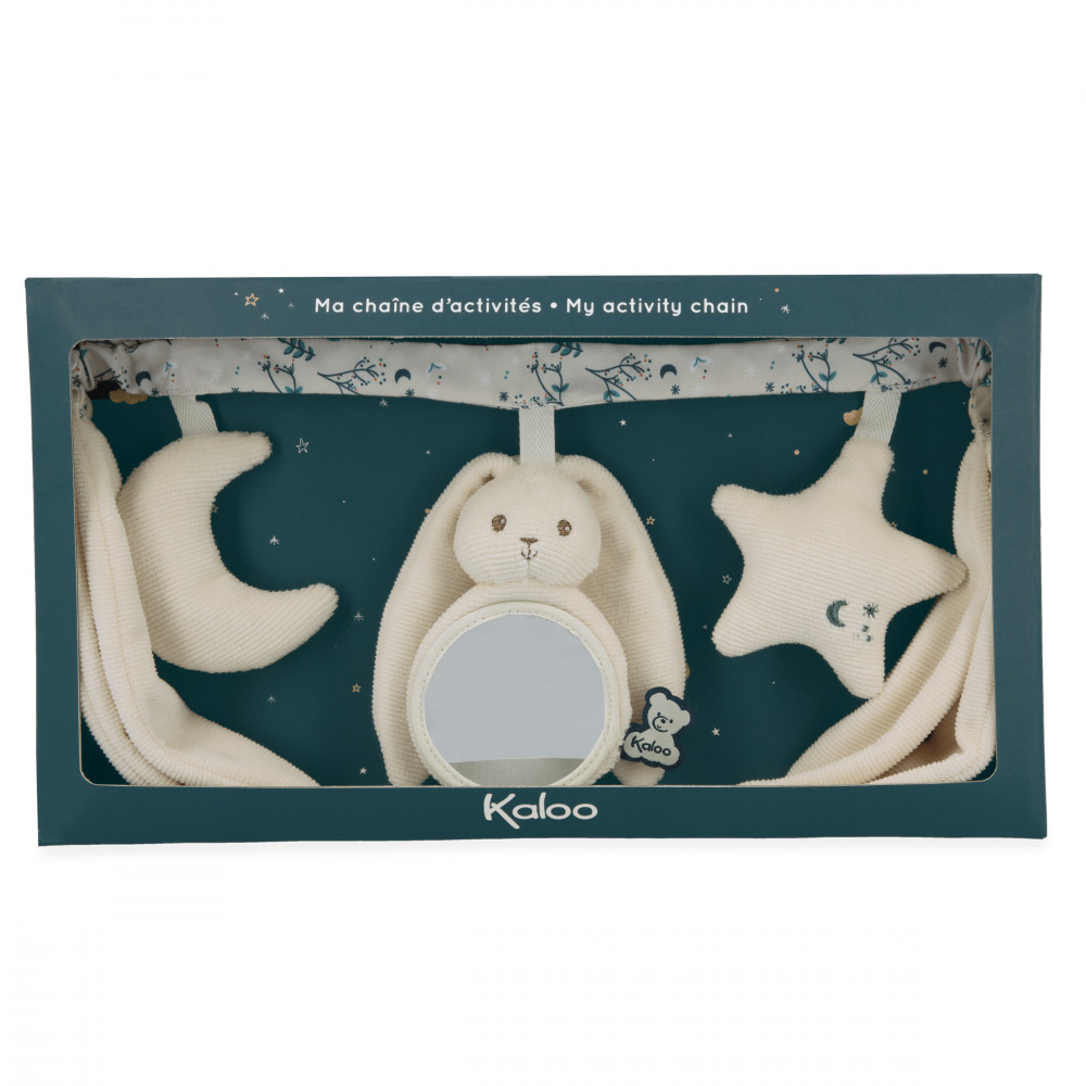 Chaine d'activités lapinoo crème 40 cm - kaloo