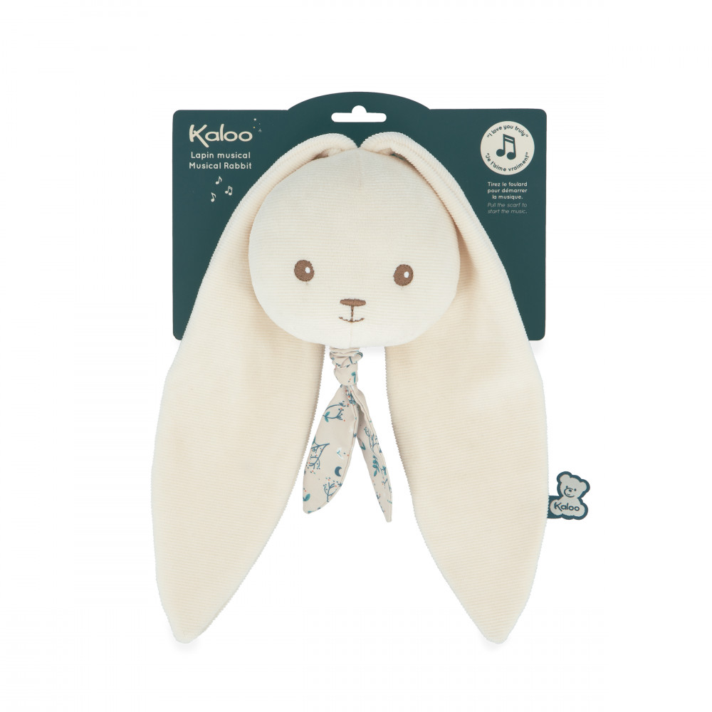 Peluche musicale lapin crème 11 cm - kaloo