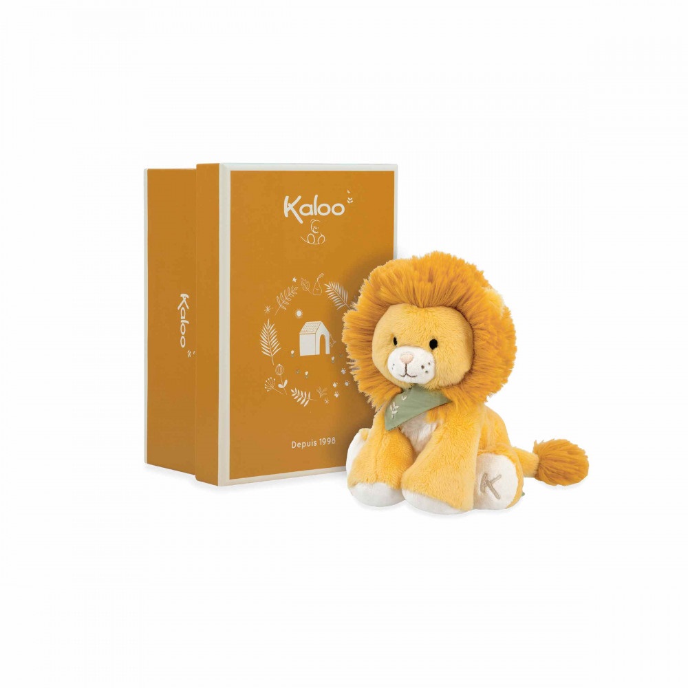 Peluche doudou nougat le lion - 13 cm - kaloo 