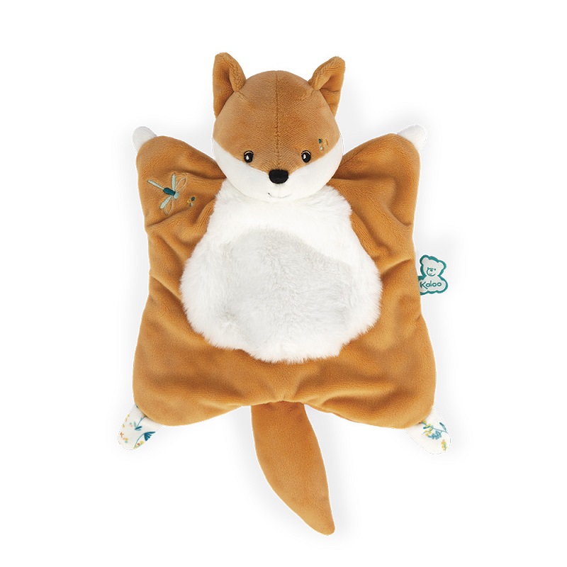 Doudou carré renard leonard - fripons - kaloo