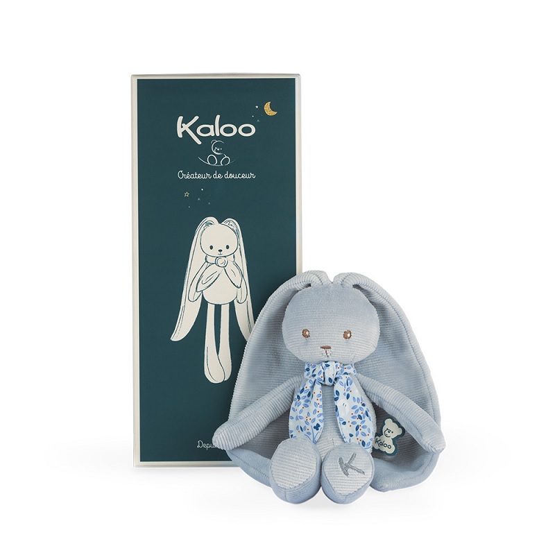 Lapinoo peluche pantin lapin bleu petit - kaloo