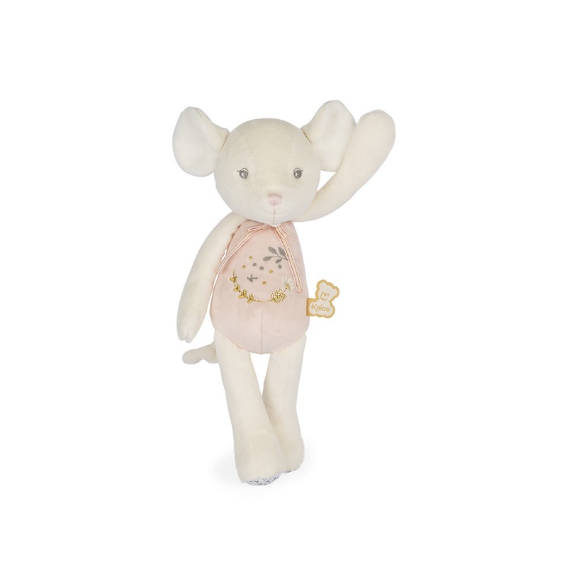 Perle peluche pantin souris rose - kaloo