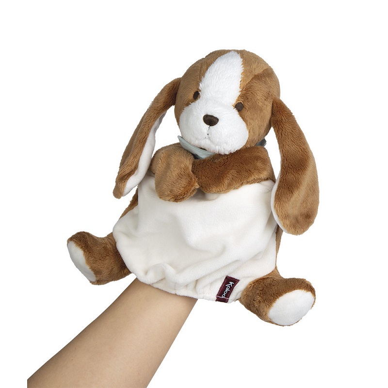 Doudou marionnette chien tiramisu les amis - kaloo