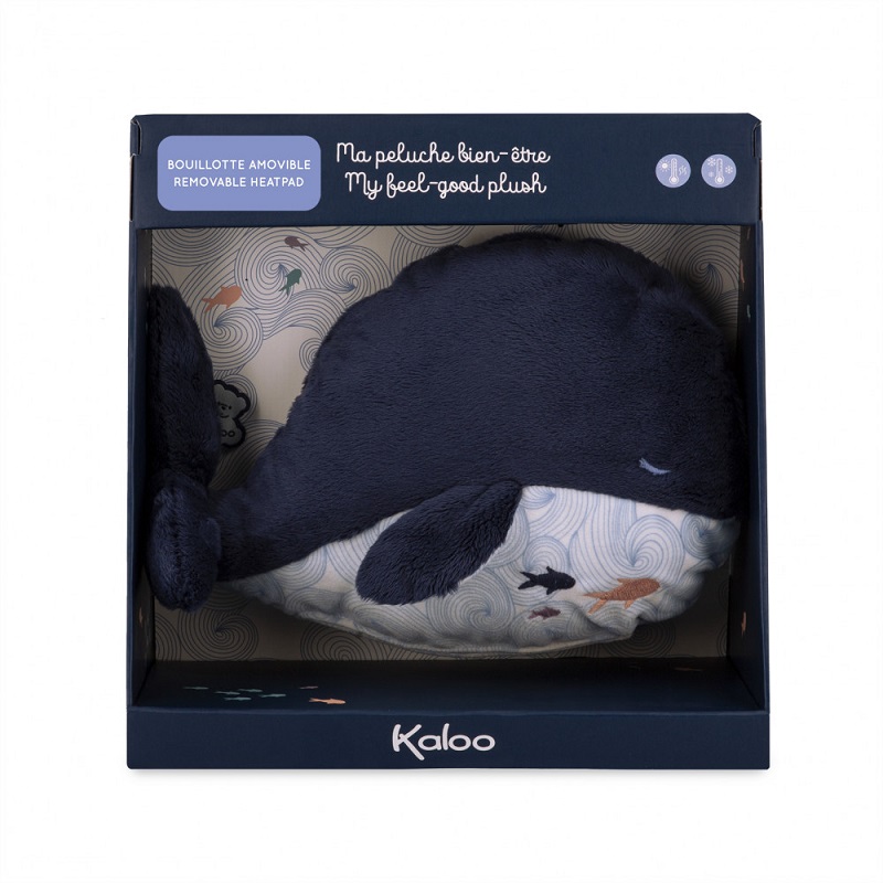 Peluche bouillotte chaud et froid baleine - kaloo