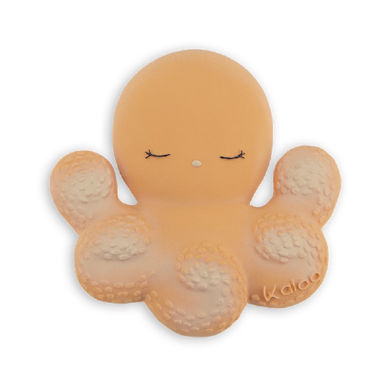 Anneau de dentition en caoutchouc naturel - poulpe - kaloo