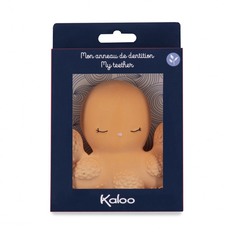 Anneau de dentition en caoutchouc naturel - poulpe - kaloo