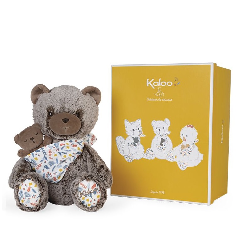 Peluche oscar le papa ours - 36 cm - kaloo