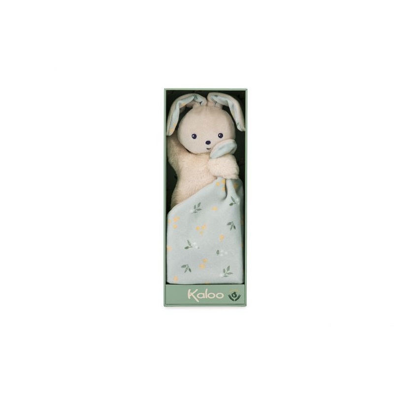 Doudou lapin carré douceur bouquet d'agrumes - kaloo