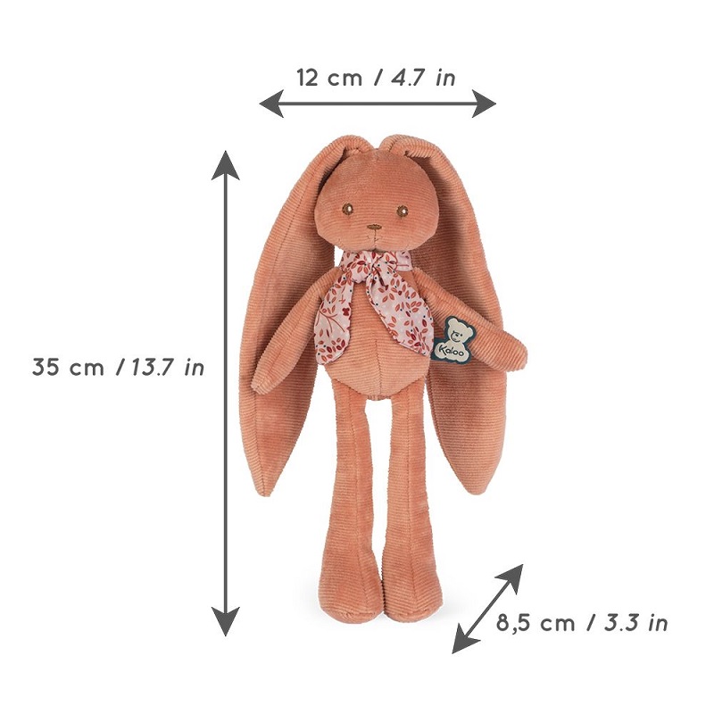 Lapinoo peluche pantin lapin terracotta 35 cm- kaloo