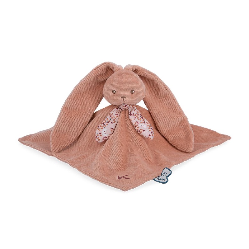 Lapinoo doudou carre lapin terracotta - 30 cm - kaloo 