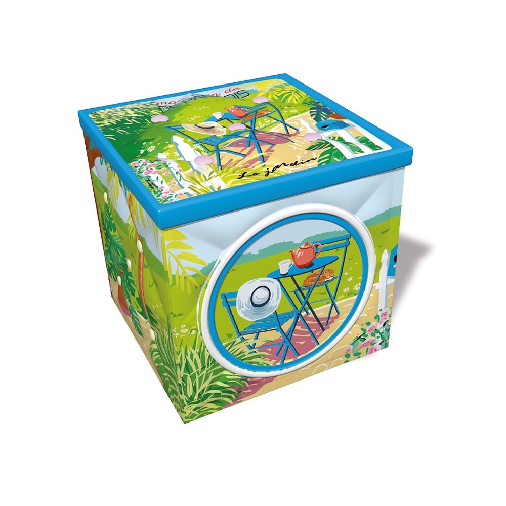 Boite carree kapiton mon coin de paradis - moldeo