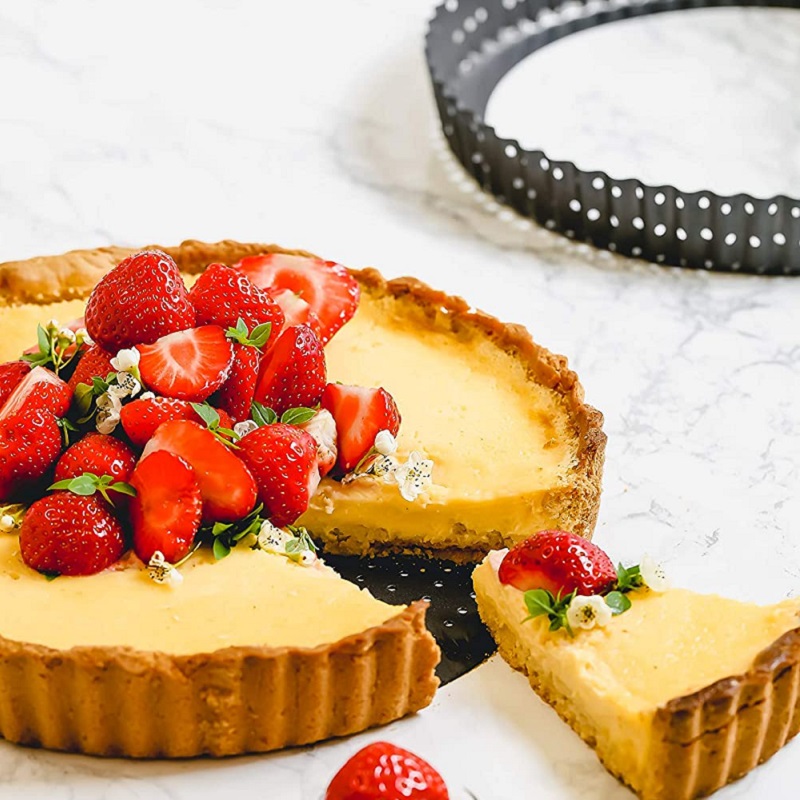 Moule a quiche tarte perfore fond amovible 25 cm master class - kitchencraft