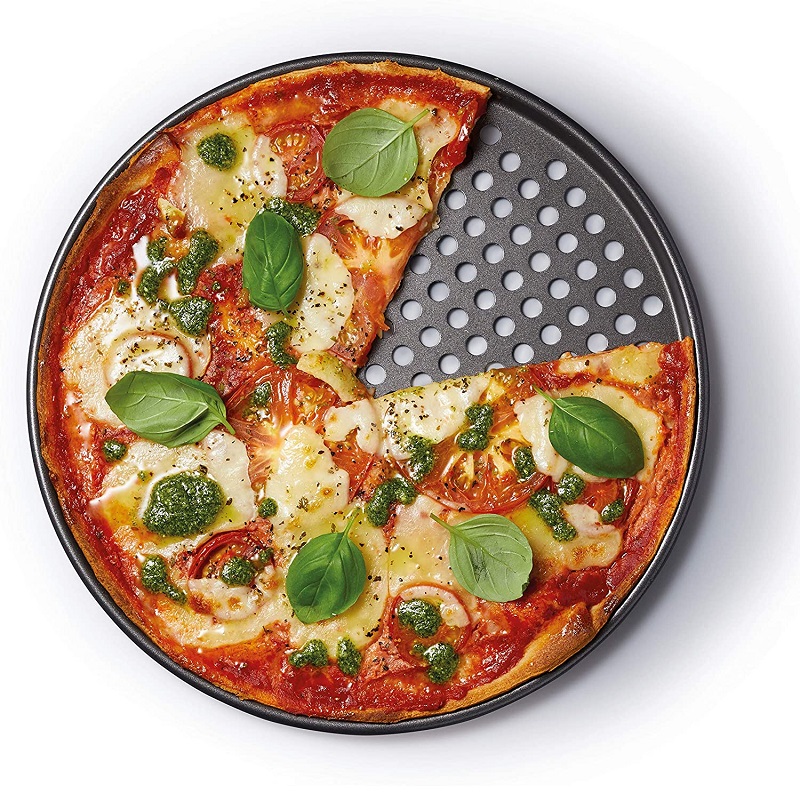 Plaque de cuisson perfore pour pizza 32 cm - kitchencraft