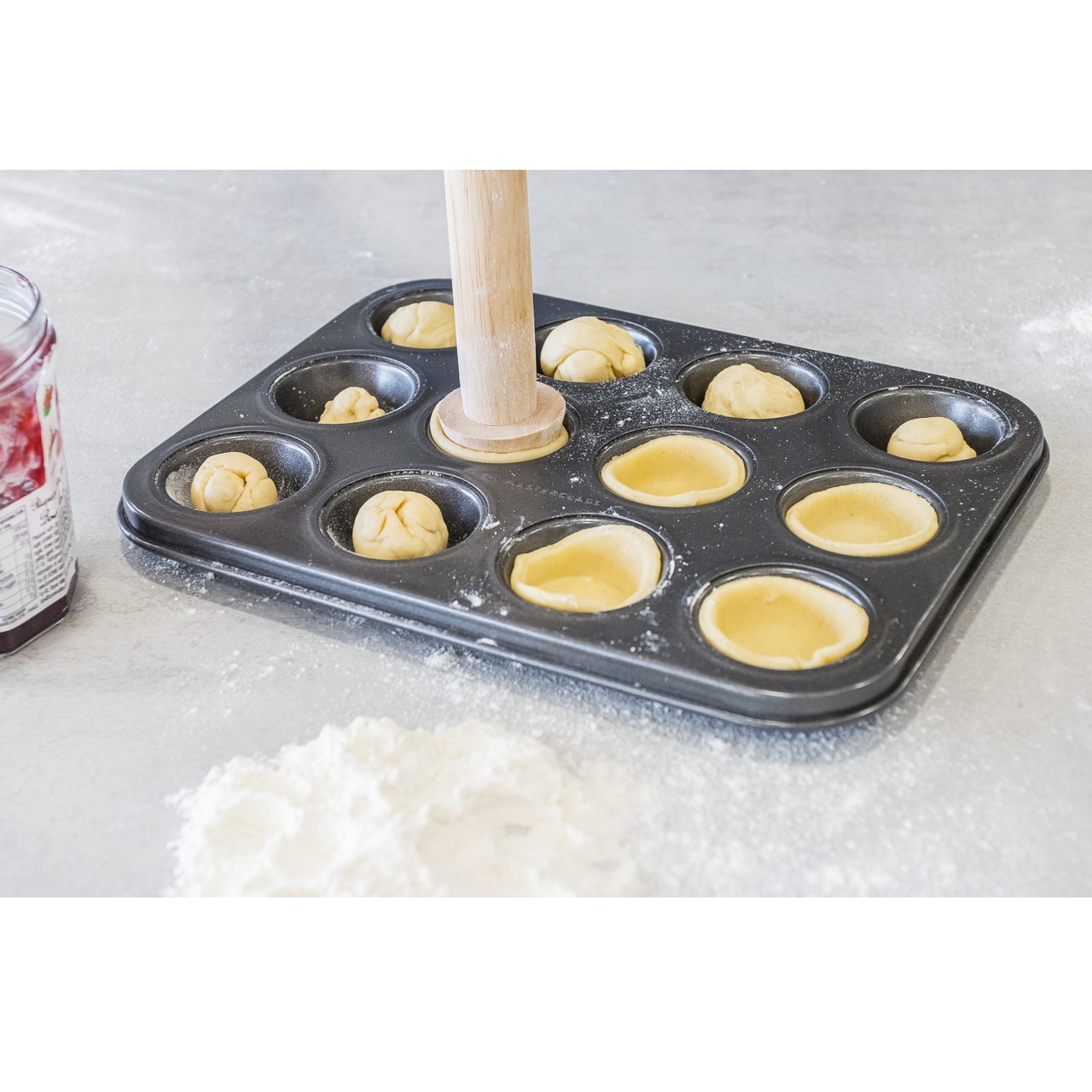 Master class moule plaque à pâtisserie pour 12 mini tartelettes 26x20 cm anti-adhésif - kitchencraft