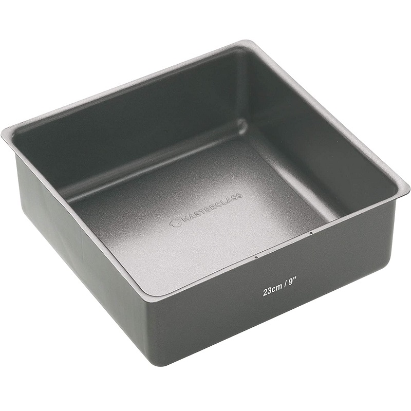 Moule a gateau profond carre 23 x 23 cm fond amovible anti adhesif master class - kitchencraft