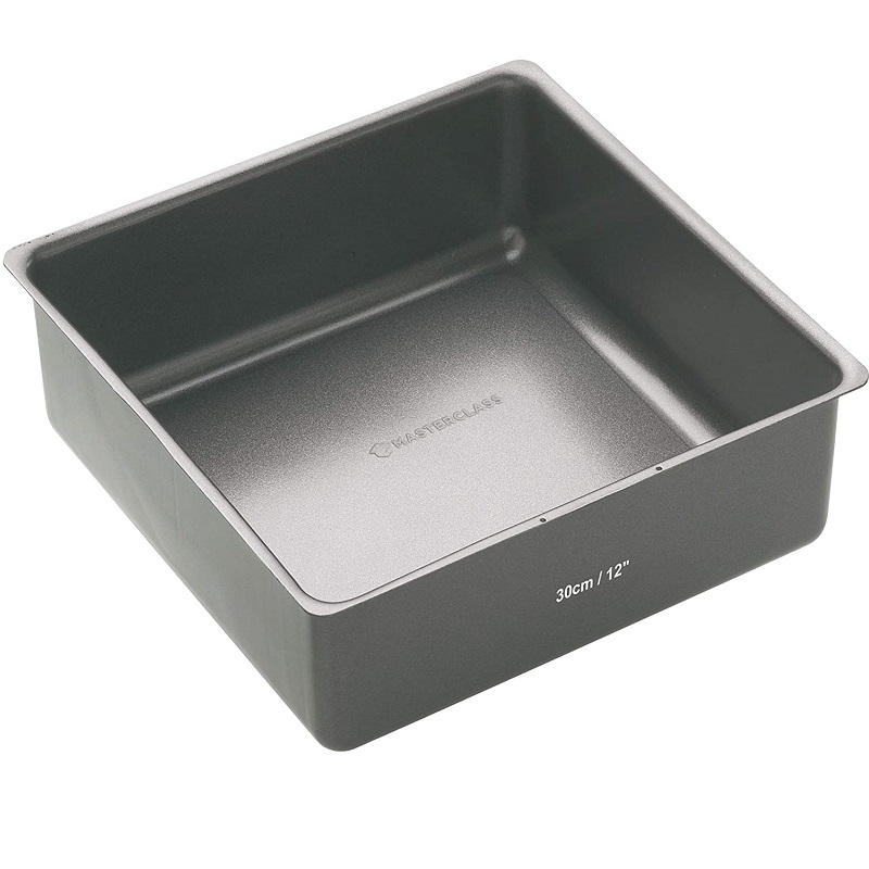 Moule a gateau profond carre 30 x 30 cm fond amovible anti adhesif master class - kitchencraft