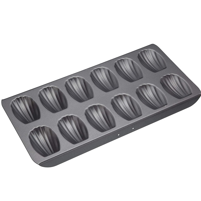 Moule a madeleine 12 cavites 40 x 20 anti adhesif master class - kitchencraft