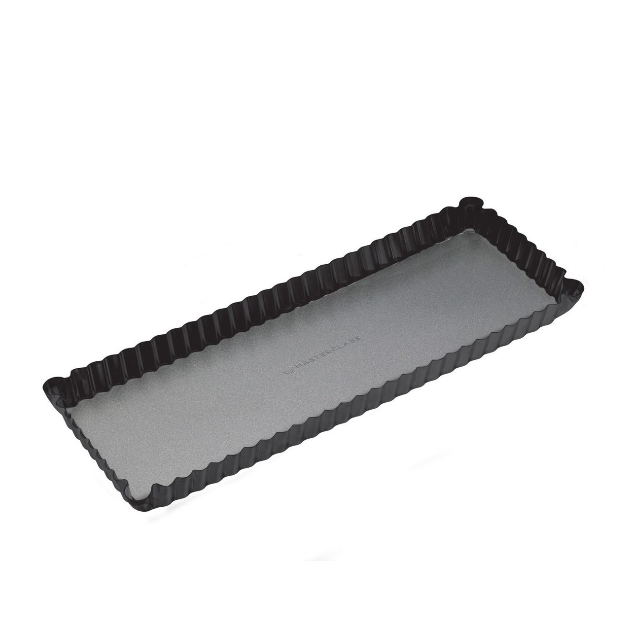 Moule à tarte - quiche rectangulaire cannelé antiadhésif à fond amovible masterclass - kitchencraft
