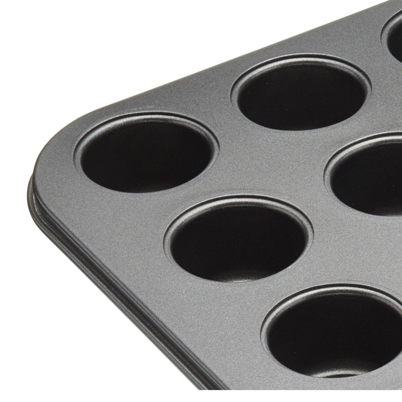 Master class moule plaque à pâtisserie pour 20 mini muffin à fond amovible 35x27 cm anti-adhésif - kitchencraft