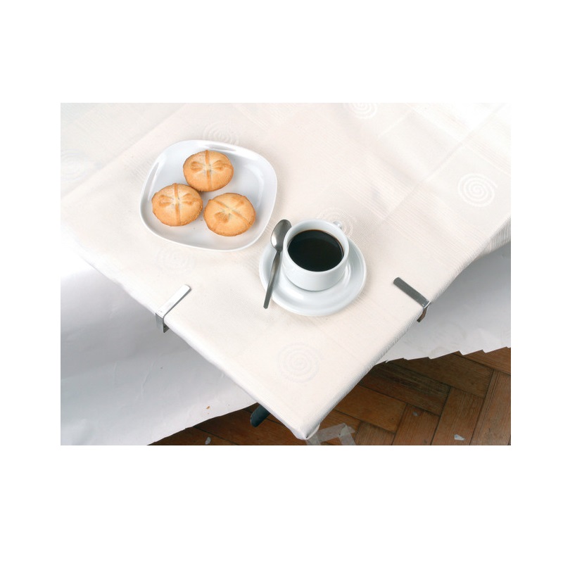 Lot de 4 pinces a nappe en inox - kitchencraft