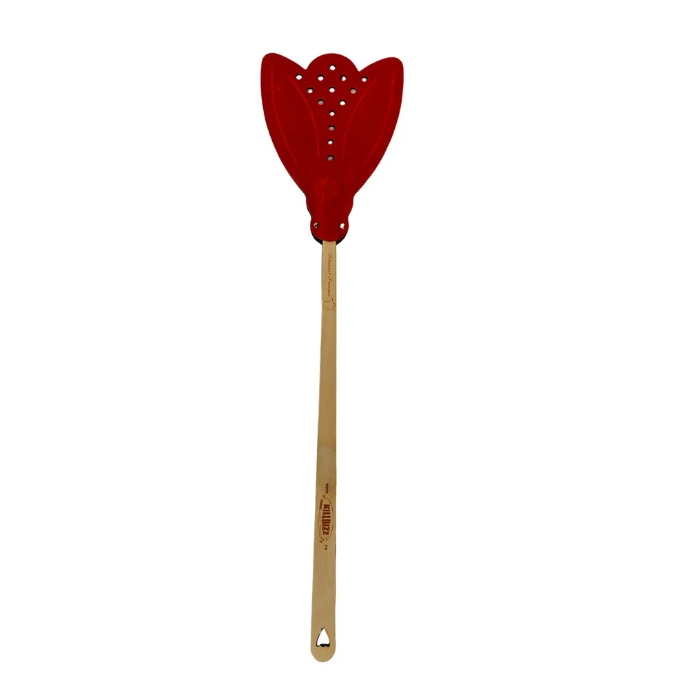 Tapette à mouche en cuir rouge - killbizz