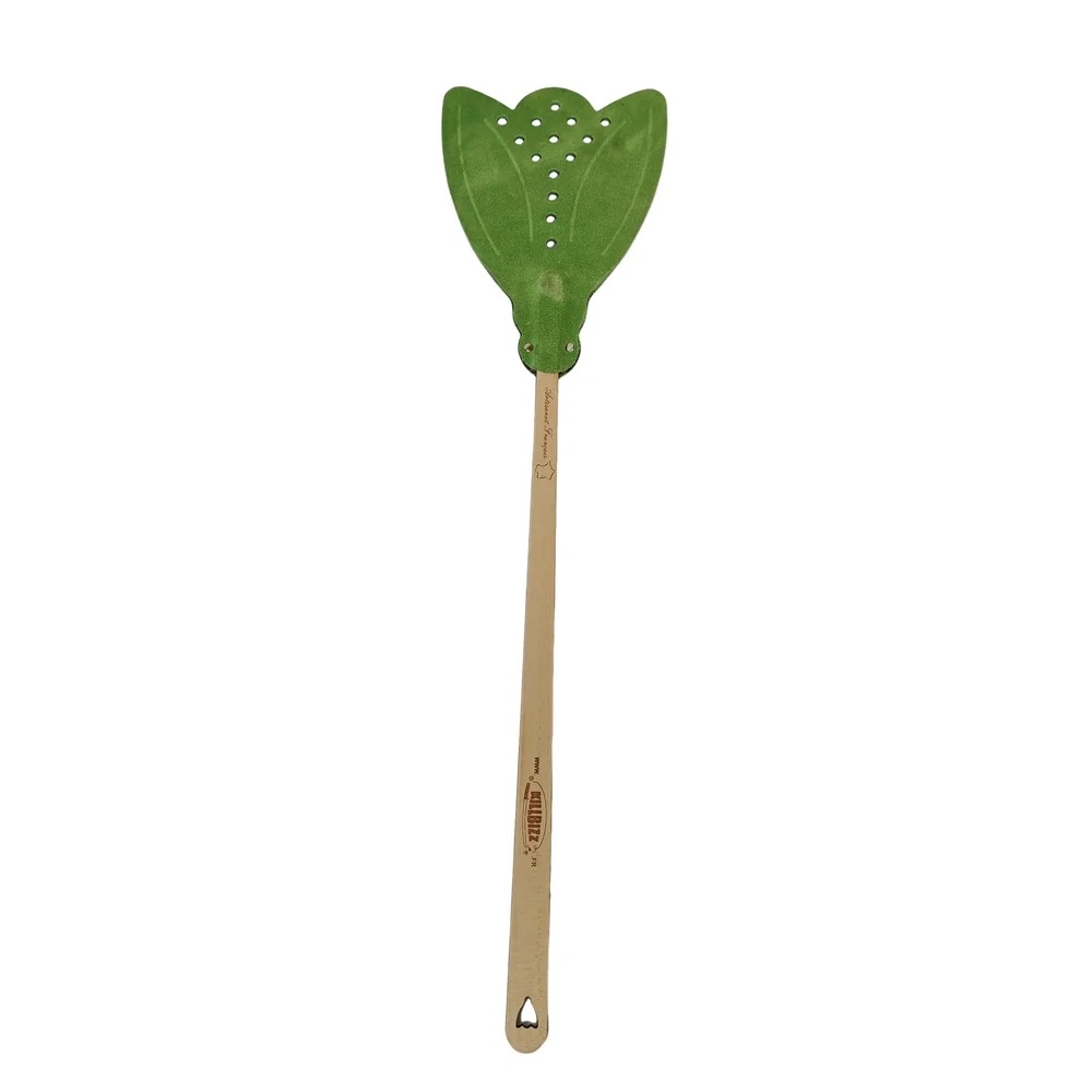 Tapette à mouche en cuir vert - killbizz