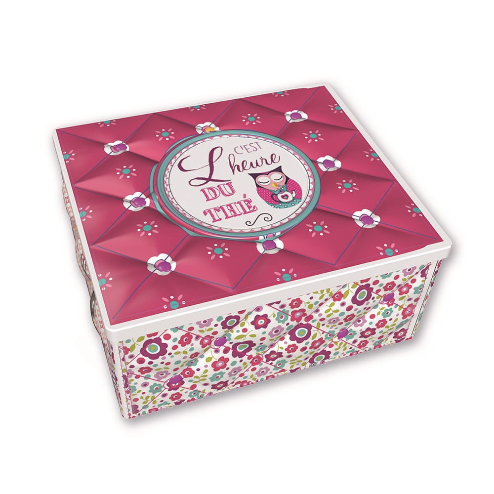 Boite rectangle kapiton chouette - moldeo