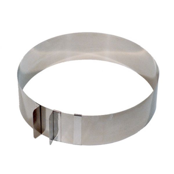 Cercle a tarte et entremets h7 cm avec poignees de reglages - lares