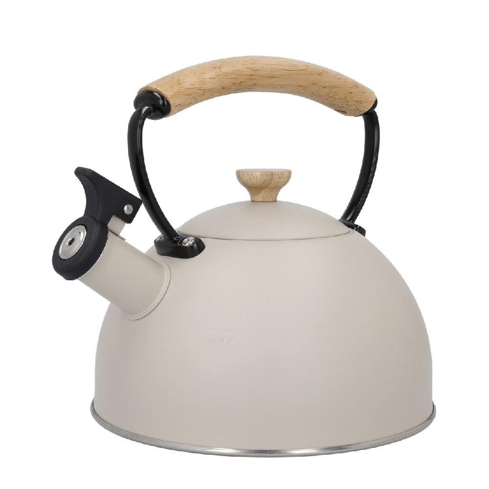 Bouilloire sifflante creme 1,6 litre la cafetiere - kitchencraft