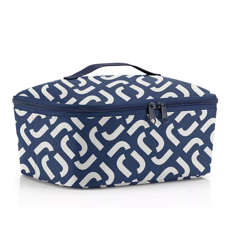 Coolerbag m pocket signature navy lunchbag sac isotherme - reisenthel
