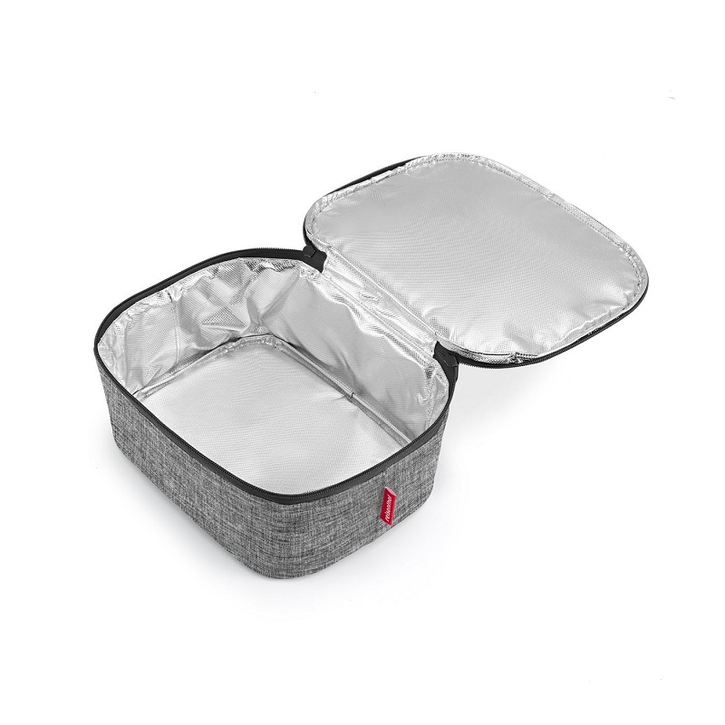 Coolerbag m pocket twist silver lunchbag sac isotherme - reisenthel