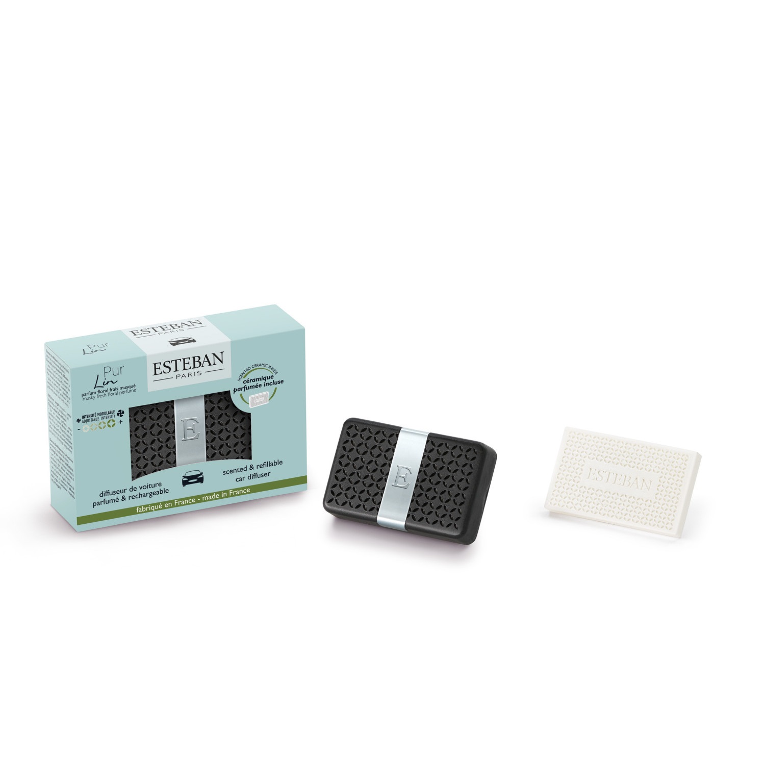 Diffuseur de voiture pur lin rechargeable - esteban