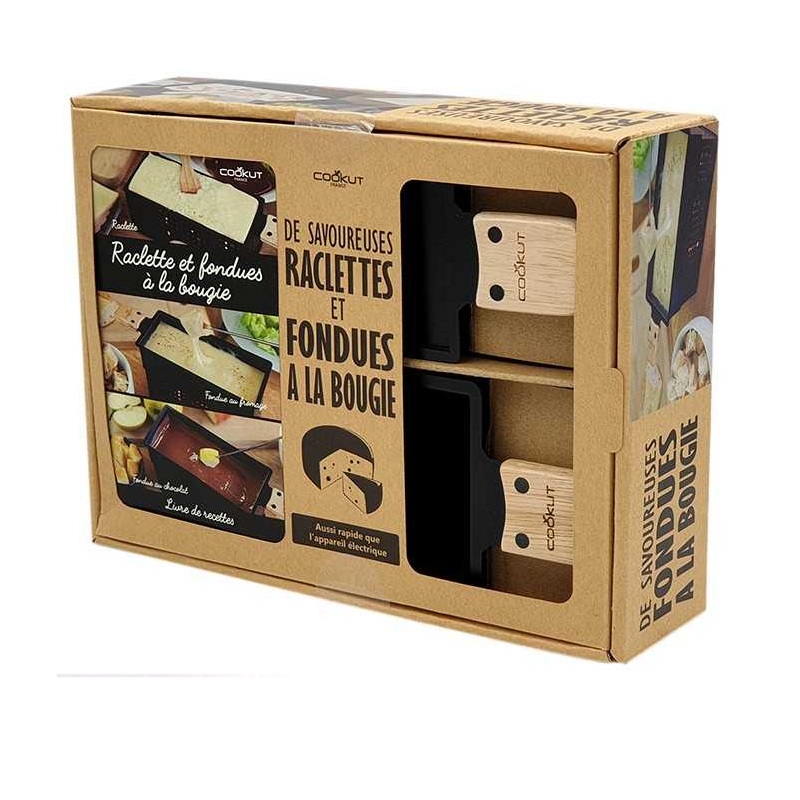 Coffret raclette ou fondue a la bougie - cookut