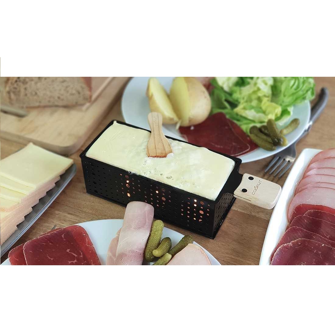 Coffret raclette ou fondue a la bougie - cookut
