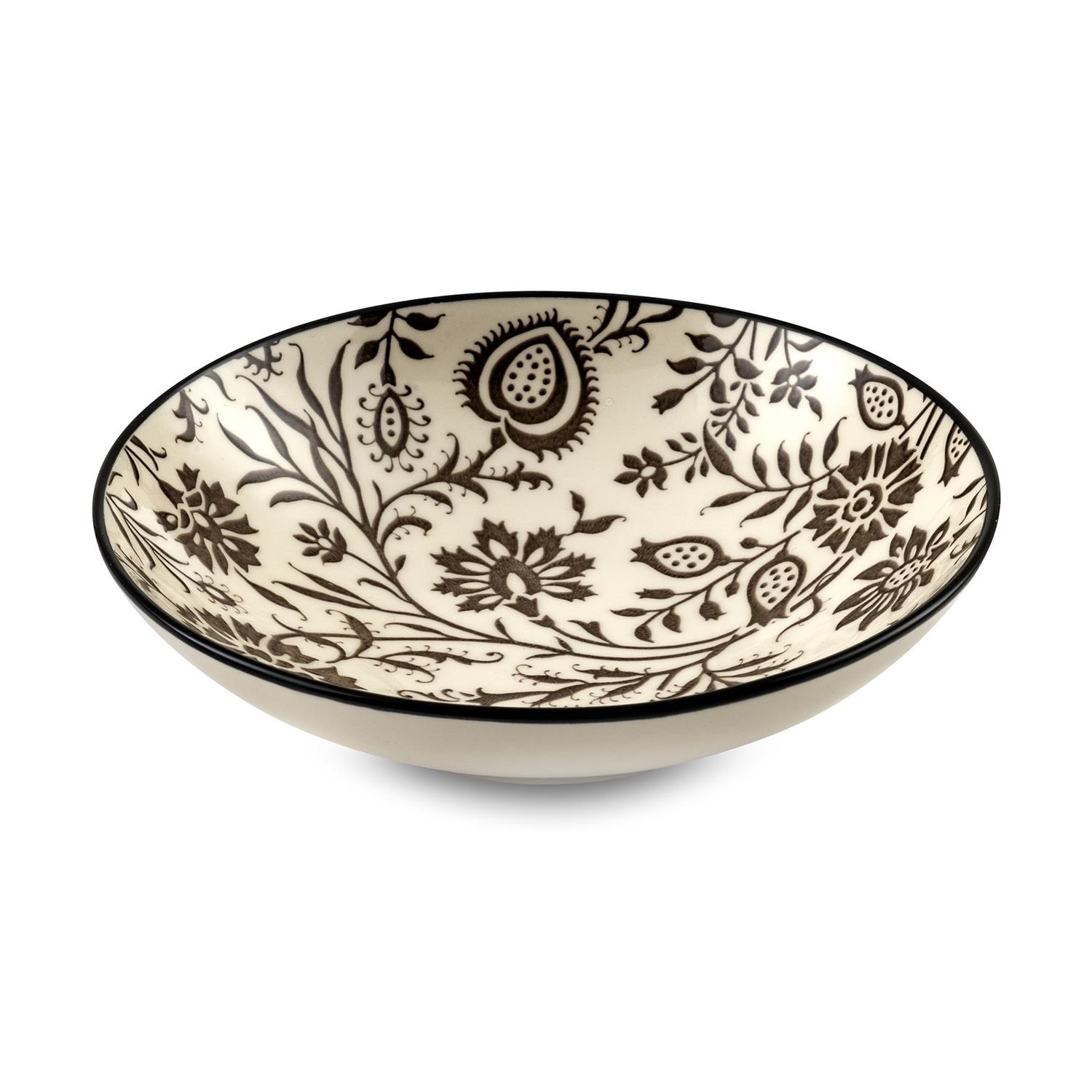 Service 18 assiettes mumbai gris - 6 assiettes plates - 6 creuses- 6 dessert - medard de noblat
