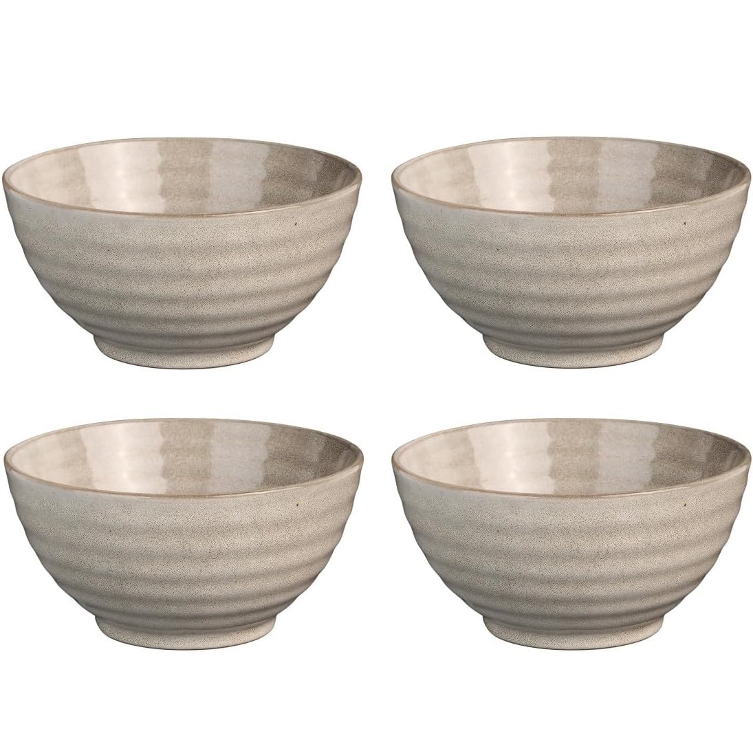 Lot 4 bols à ramen, fuji beige ø18 cm - medard de noblat