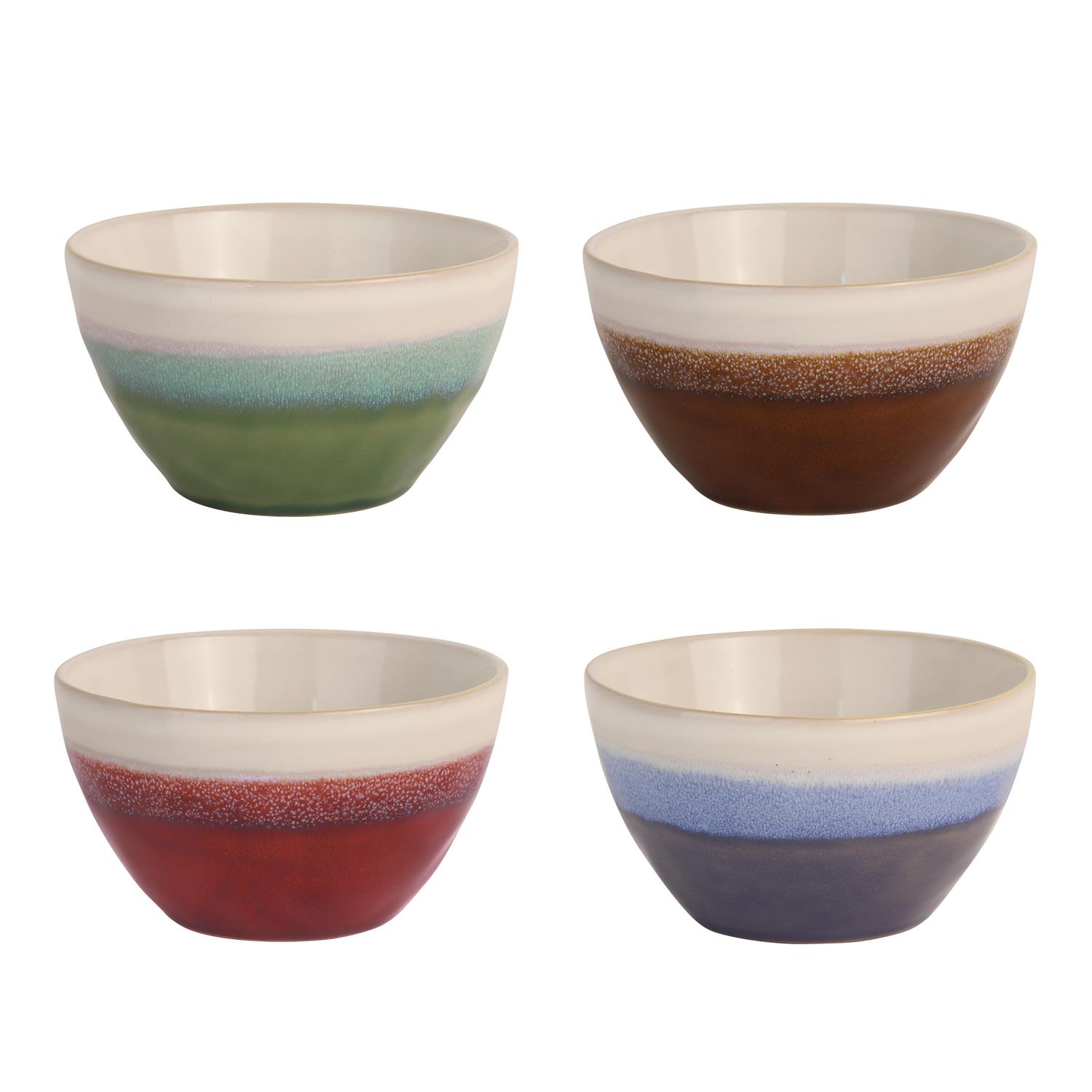 Lot 4 bols à ramen, fuji ø13 cm assortis - medard de noblat