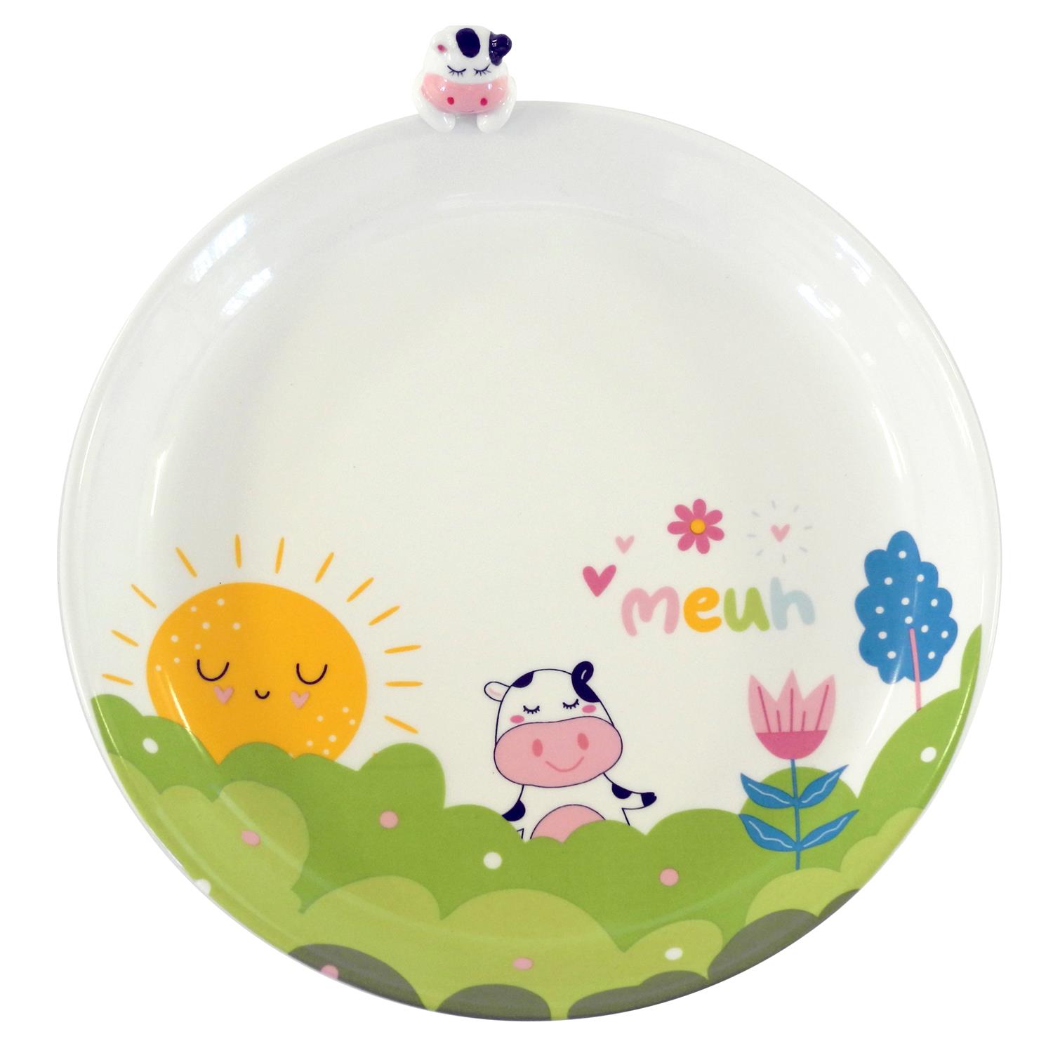 Moona - coffret 6 pièces vaisselle et couverts pour enfant - amefa 