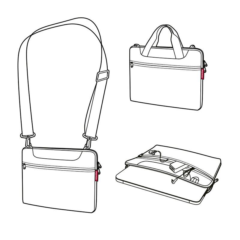 Netbookbag sac pour ordinateur portable ou tablette twist silver - reisenthel
