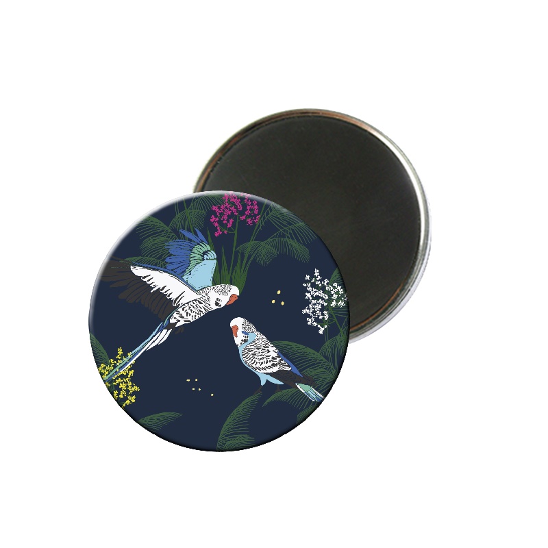 Magnet rond savane oiseau - kiub