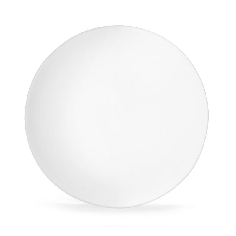 Lot de 6 assiettes plates en porcelaine blanche coupe blanche - medard de noblat