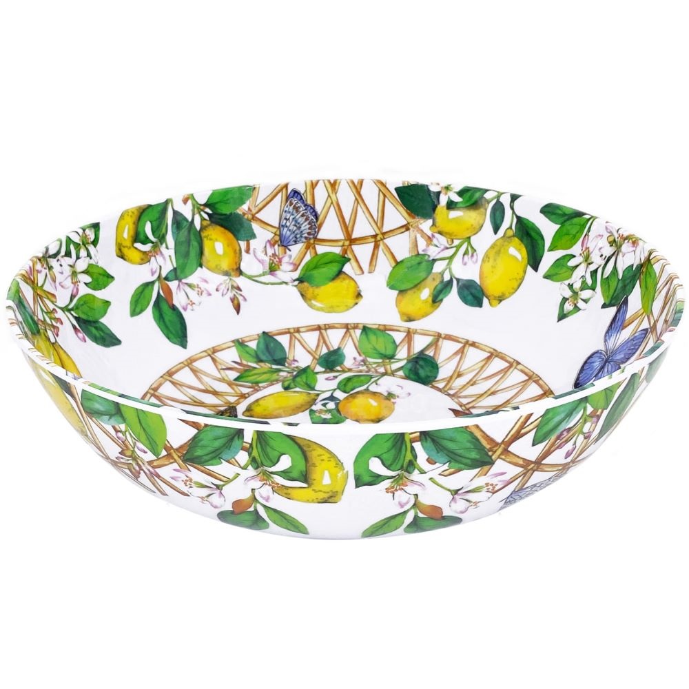 Capri grand saladier en melamine 31 cm de diametre - les jardins de la comtesse