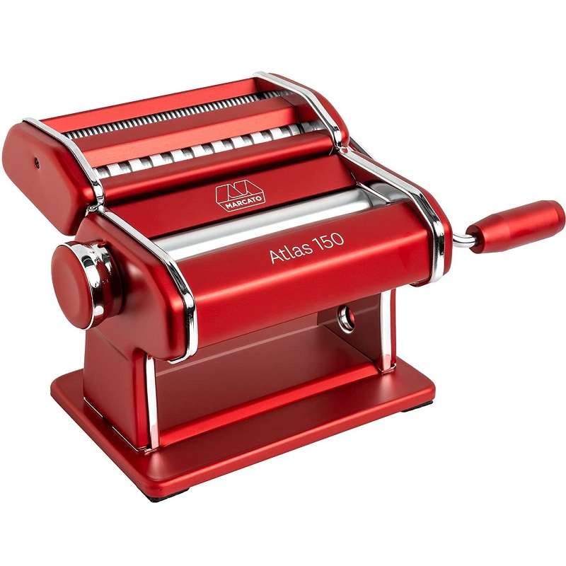 Machine a pates manuelle atlas 150 design rouge - marcato