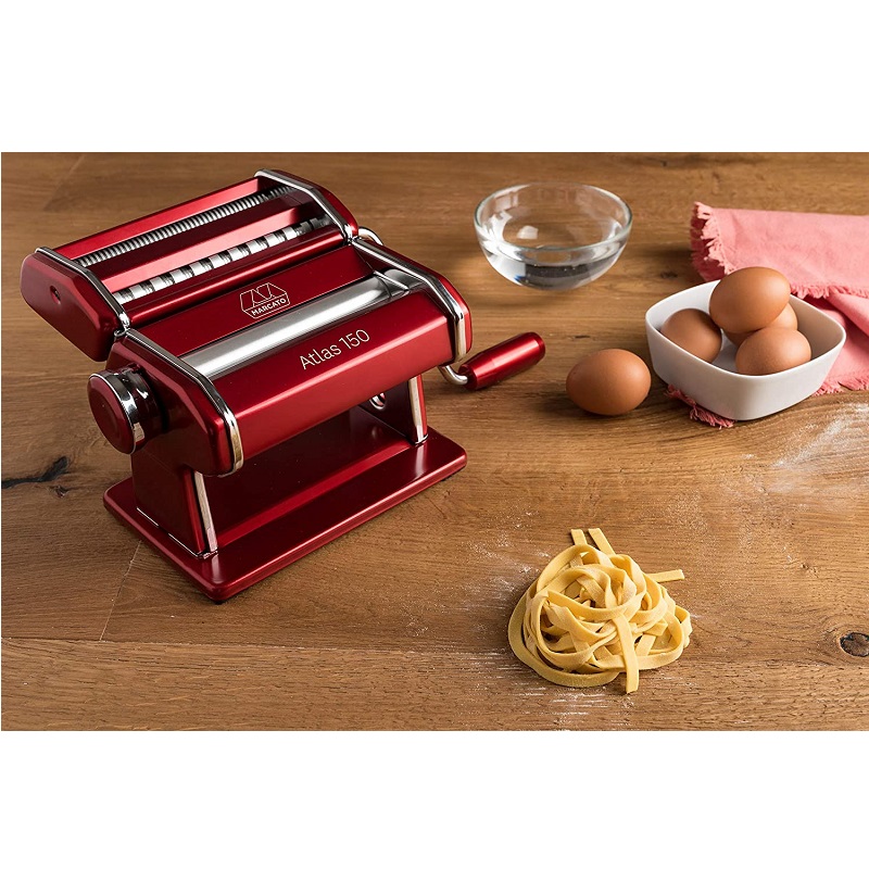 Machine a pates manuelle atlas 150 design rouge - marcato