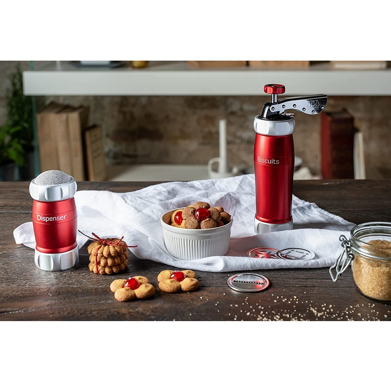 Presse a biscuits design rouge 20 filieres- marcato