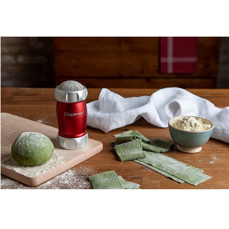 Saupoudreuse a sucre ou farine design rouge - marcato