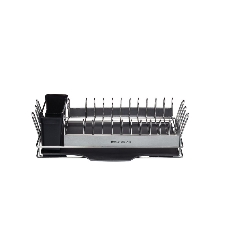 Egouttoir a vaisselle compact en inox masterclas - kitchencraft